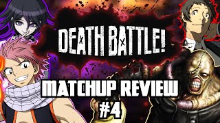 Ranking amp Reviewing Death Battle Matchups Episode 4 [upl. by Assenal314]