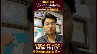 CSIR NET Result 2024  Rank 73  CSIR NET Toppers 2024 shortsvideo shorts csirresult [upl. by Ladnek]