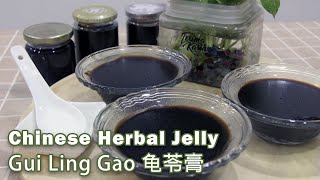 龟苓膏 Chinese Herbal Jelly  Gui Ling Gao  Only 4 Ingredients Needed 💥 [upl. by Anaek249]