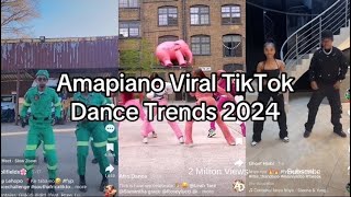 Best of Amapiano viral TikTok dance challenges  2024 🥵🔥😍 tiktok amapiano trending viral [upl. by Lyram459]