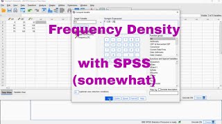 SPSS  Frequency Density somewhat [upl. by Oos]