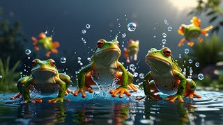 Kids Sing Along with Five Speckled Frogs Song kidssongs nurseryrhymes [upl. by Hwu912]