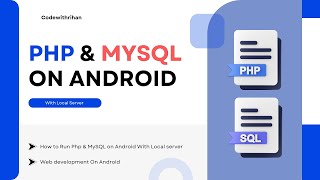 How to run PHP amp Mysql on android  local server  Web devlopment on android  IDE for coding [upl. by Radburn]