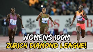 ShaCarri Richardson Wins Womens 100m at Zurich Diamond League [upl. by Goodard]