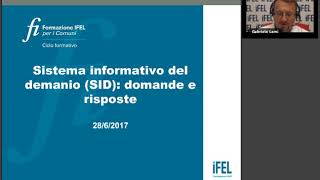 28062017  Sistema informativo del demanio SID domande e risposte [upl. by Nat]