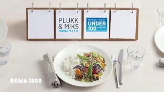 REMA 1000 Plukk amp Miks  Middag på 123 [upl. by Maxama]