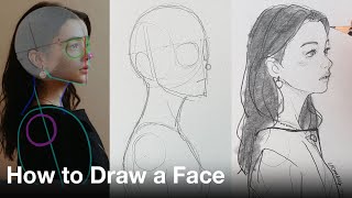 How to Draw a Face  Drawing Practice with me 014 [upl. by Fadas]