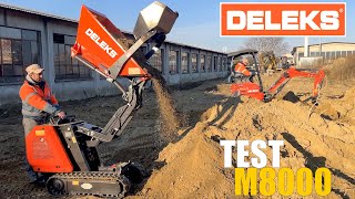 DELEKS M8000 minidumper multifunzione  Video promo  abbinata con miniescavatore M180 [upl. by Burnside]