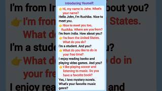 Introducing Yourself  English Conversation Practice englishspeakingpractice [upl. by Oina826]