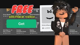 HOW TO GET STITCHFACE ON ROBLOX FOR FREE  2 METHODS [upl. by Keefer95]