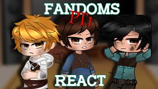 FANDOMS REACT TO EACH OTHER LOVIVES PT 1 MAZE RUNNER YANDERE SIM OSHI NO KO SPY X FAMILY [upl. by Laehcim]