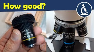 Microscope objective comparison [upl. by Scully]