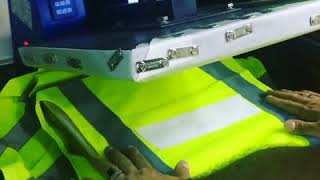 How to Print Safety Jacket Printing via Heat Press Machine [upl. by Aura268]