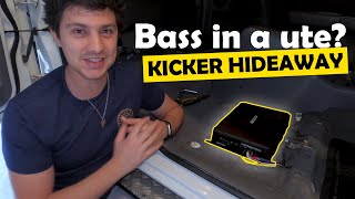 Kicker Hideaway HS8 Powered Subwoofer Review  Great bass in a compact package [upl. by Eillam]