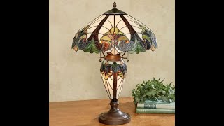 Clavillia Stained Glass Table Lamp [upl. by Ativoj]