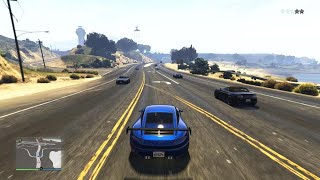 Pfister Comet S2 Wanted level drive  Grand Theft Auto Online [upl. by Sucramed424]