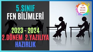 5SINIF  FEN BİLİMLERİ  2DÖNEM 2YAZILIYA HAZIRLIK 20 AÇIK UÇLU SORU yazılıyahazırlık 2024 [upl. by Enirbas]