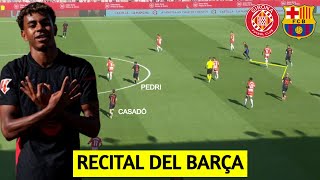 ANÁLISIS TÁCTICO BARÇA 41 GIRONA LA LIGA  FLICK LE GANA LA PARTIDA A MÍCHEL [upl. by Nihahs]