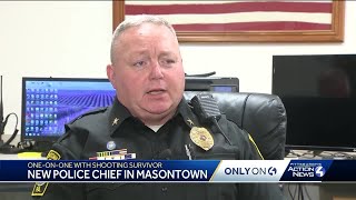 After shooting injured Masontown officer returns to work as new police chief [upl. by Terrene488]