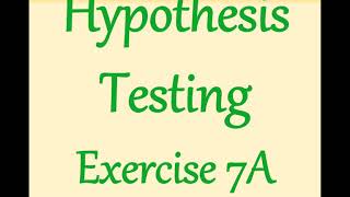 AS Maths  Statistics  Hypothesis Testing [upl. by Asalocin148]