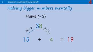 Halving Numbers using Partitioning [upl. by Chiquita]