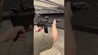 Suppressed 115” SBR AR15 full auto post sample MG [upl. by Wolgast74]