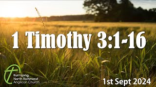 1 Timothy 3116  Bob Thurlow 1 Sept 2024 [upl. by Naillimixam]