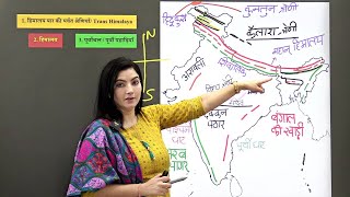 Indian Geography Himalaya भारतीय भूगोल हिमालय by Ankita Dhaka [upl. by Hiltner]