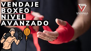 Vendaje Boxeo y Fitboxing 🥊 Nivel Avanzado  Como vendar manos y nudillos con almoadilla Tutorial 3 [upl. by Kaehpos]