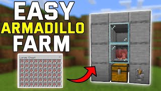 Minecraft bedrock edition armadillo scute farm tutorial credit JC Playz [upl. by Brandise713]