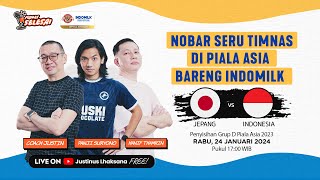 LIVE REACTION PENYISIHAN GROUP D PIALA ASIA 2024  JEPANG VS INDONESIA [upl. by Ydualc]