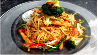 How To Make Stir Fry Chicken NoodlesEgg Noodles With StirFry Chicken amp Vegetable Easy Quick Recipe [upl. by Yhtomit]