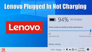 Plugged In Lenovo Laptop Battery Not Charging Windows 10 SOVLED [upl. by Mcfadden258]