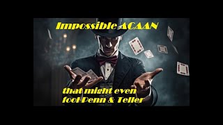 Impossible ACAAN card effect that may even fool Penn amp Teller socialmedia magictricks foolus [upl. by Franz]