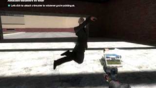 Gmod 10 tutorial how to make ragdolls have spaz attacks like in the movies [upl. by Enirehtak]