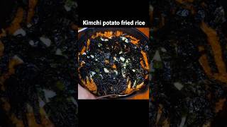 Kimchi potato fried rice Add Mayo amp mustard friedrice kimchi potato [upl. by Acirem651]