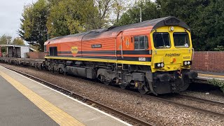 “City of Doncaster” 66508 leads 4L87 containers with “PampO Nedlloyd Atlas” 66532 on tow 21102024 [upl. by Anat]