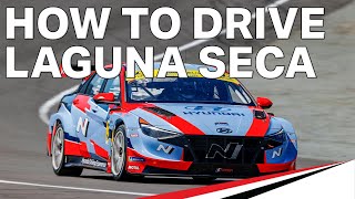 WeatherTech Raceway Laguna Seca TCR Hot Lap  Hyundai Elantra N TCR  Explained by Robert Wickens [upl. by Gainer831]