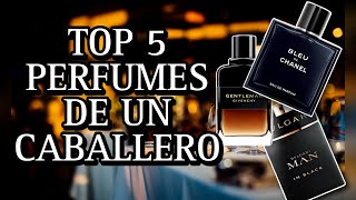 LOS MEJORES PERFUMES DE UN CABALLERO TOP 5 [upl. by Ahsiet]