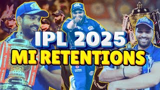 Mumbai Indians Retentions For IPL 2025 l IPL Mega Auction IPL Auction 2025 Retention l [upl. by Tully18]