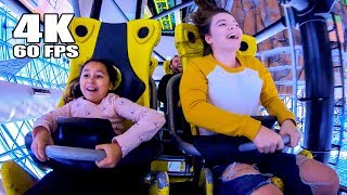 Las Vegas El Loco Roller Coaster 4K60 Front Seat POV Adventuredome Circus Circus [upl. by Martelle]