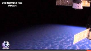 NASA CUTS LIVE SPACE FEED HD UFO APPEARS AT ISS 2014 [upl. by Uht]