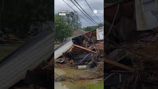 North Carolina Flooding Washes Away Homes [upl. by Latsyrcal856]