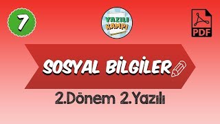 7Sınıf Sosyal Bilgiler  2Dönem 2Yazılı Provası [upl. by Anil]