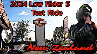 2024 Low Rider S test ride Waikato New Zealand Taking out the 117cu inch M8 power plant [upl. by Ewan816]