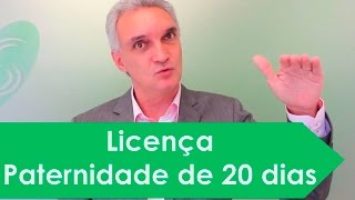 Licença Paternidade de 20 dias [upl. by Eerej]