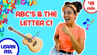 Preschool amp Kindergarten Alphabet Learning Show Letter C Fun Phonetics Singalongs amp ASL 🤟 [upl. by Henka]