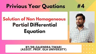 Solution of Non Homogeneous Partial Differential Equations [upl. by Urbanna]