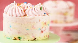 Raspberry Ice Cream Cakes Recipe Demonstration  Joyofbakingcom [upl. by Mercorr]