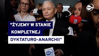 PKW odrzuciła sprawozdanie finansowe PiS Kaczyński zabrał głos Mówił o quotdyktaturoanarchiiquot [upl. by Naerb]